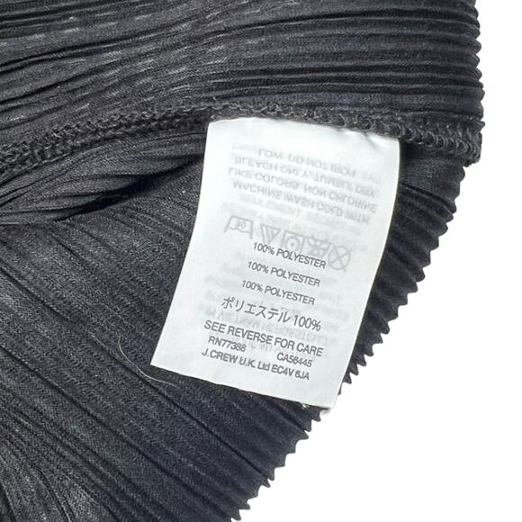 Madewell Texture & Thread Nicole Micropleat Ruffle Tank Top Black Small - Picture 7 of 8